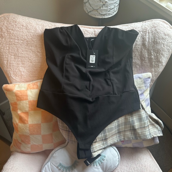 NWT Women’s Plus Size Fashion Nova Bodysuit Black 2X 18/20 - Picture 7 of 7